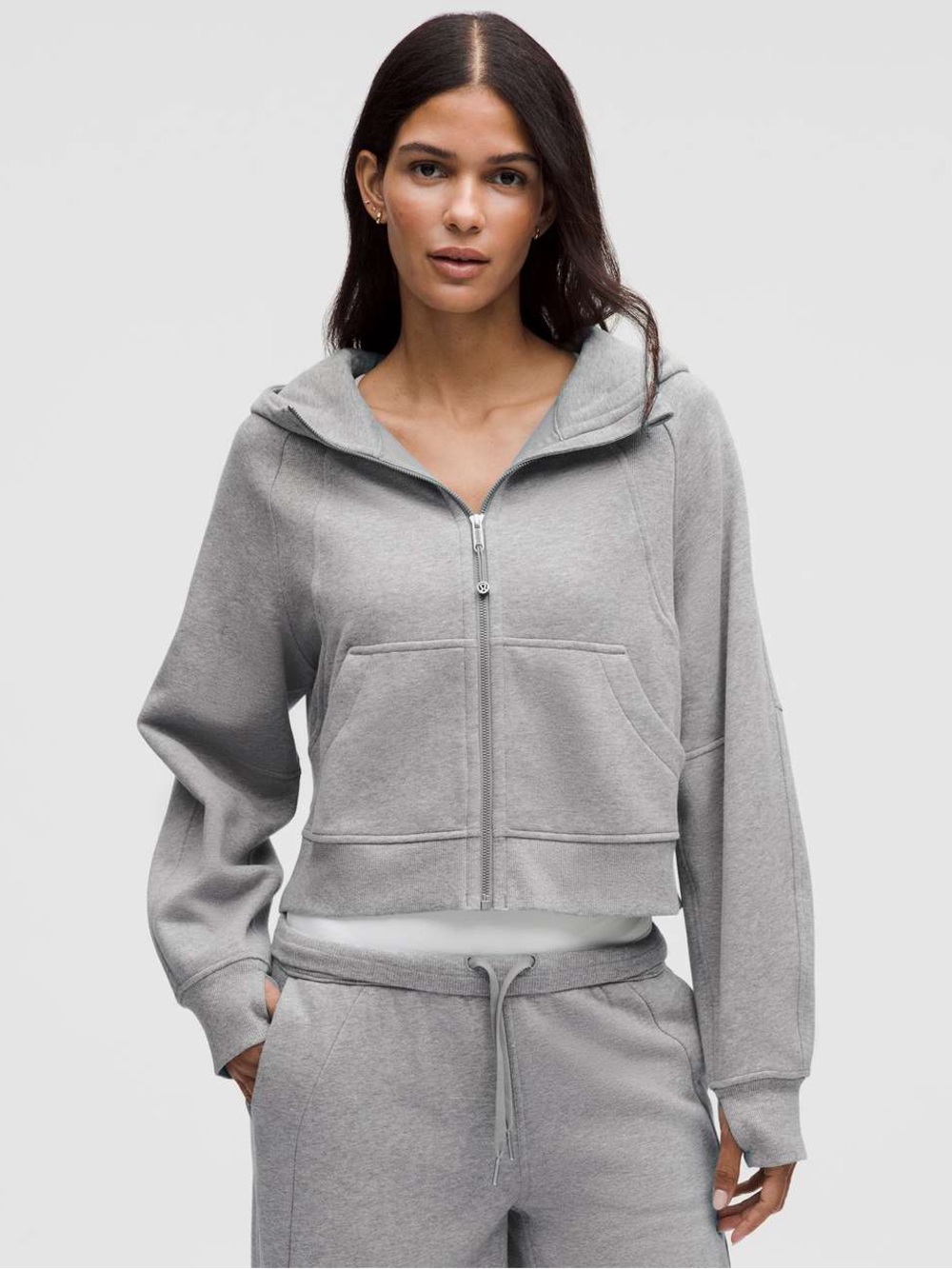 Lululemon Gray Scuba Full Zip Hoodie